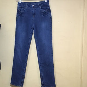 Faded Glory Denim Blue Jeans, Zipper at ankles